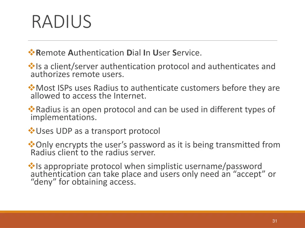 radius