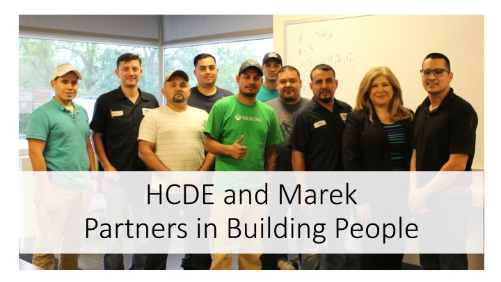 hcde and marek partners in building people