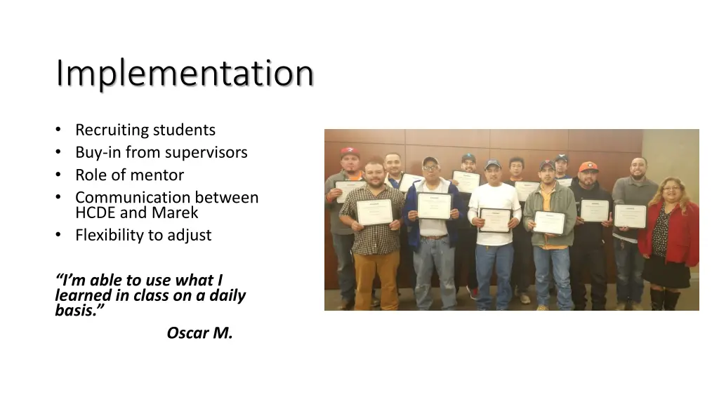 implementation