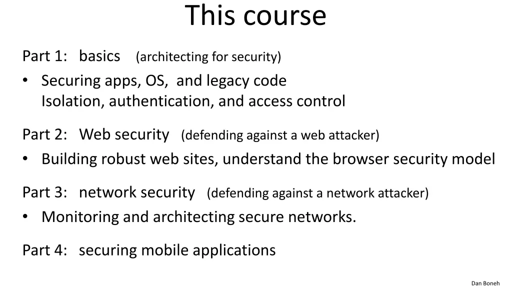 this course 1