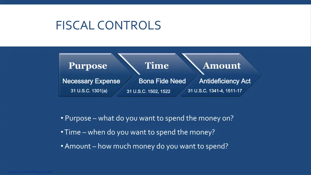 fiscal controls