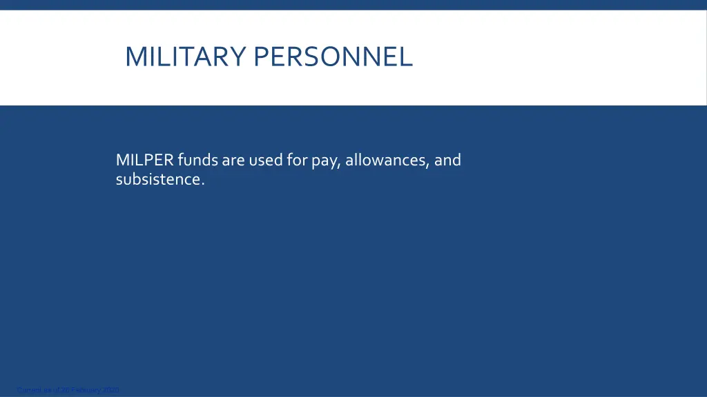 military personnel