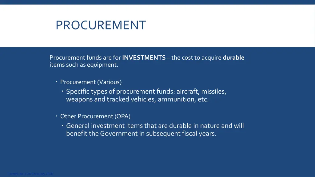 procurement