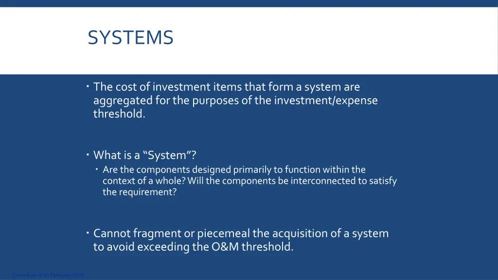 systems