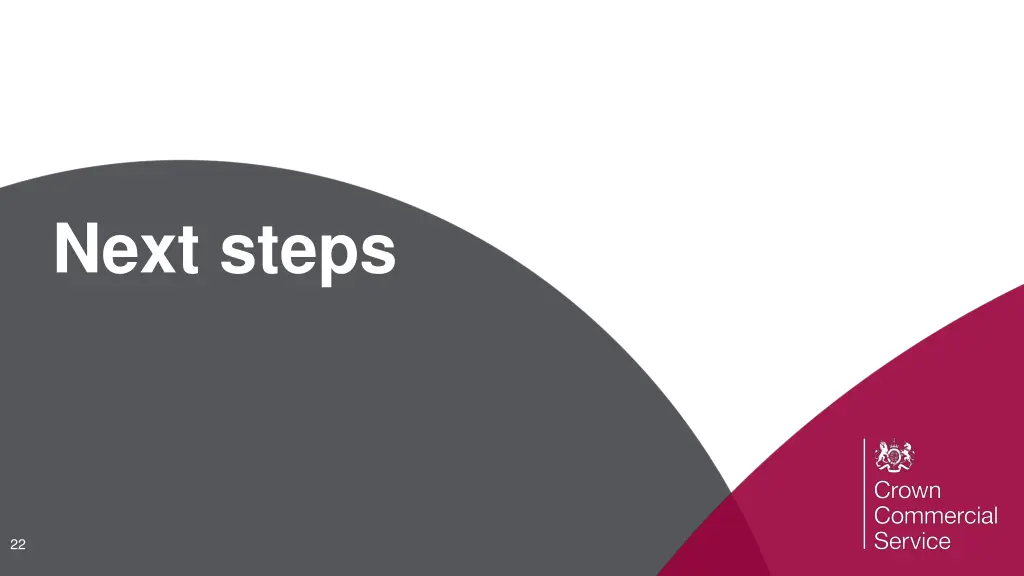 next steps