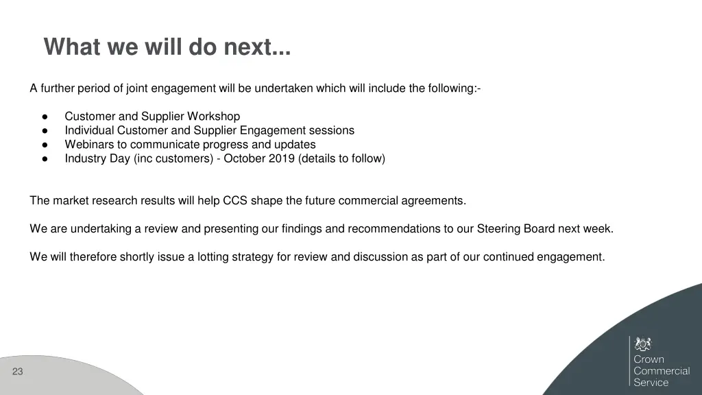 what we will do next