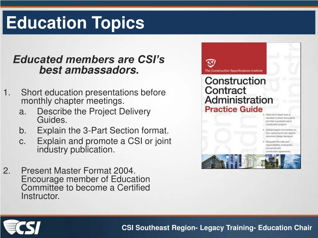 education topics