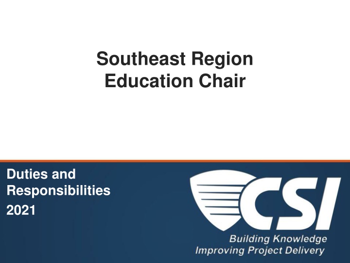southeast region education chair