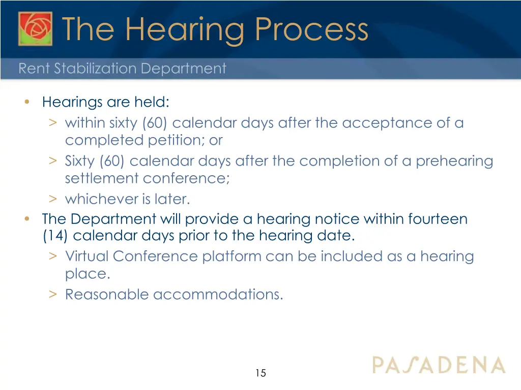 the hearing process 2