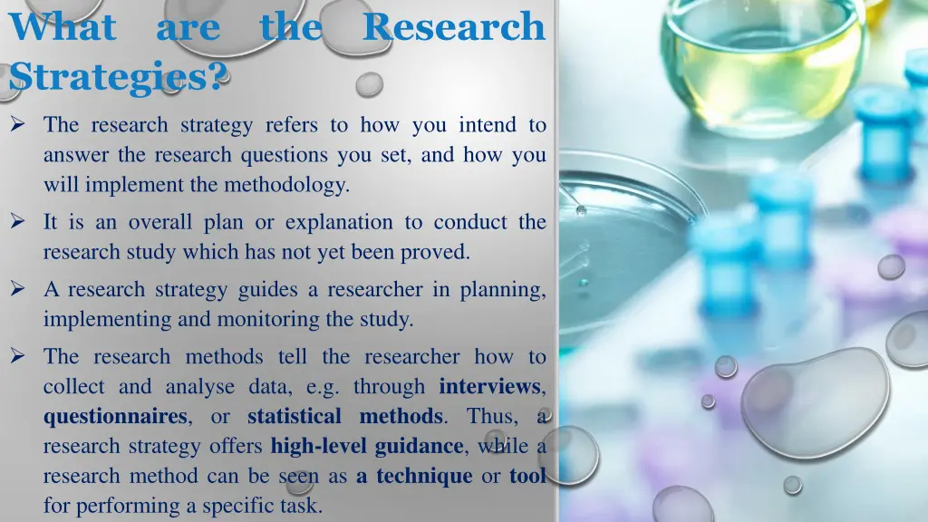 what are the research strategies