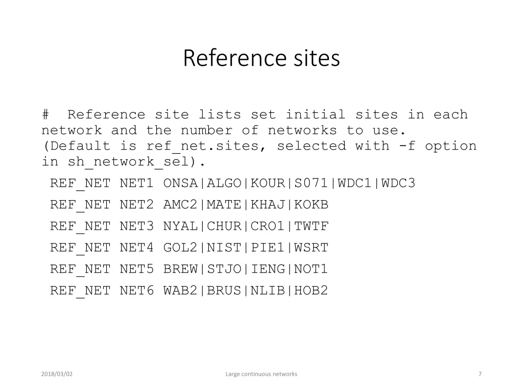 reference sites