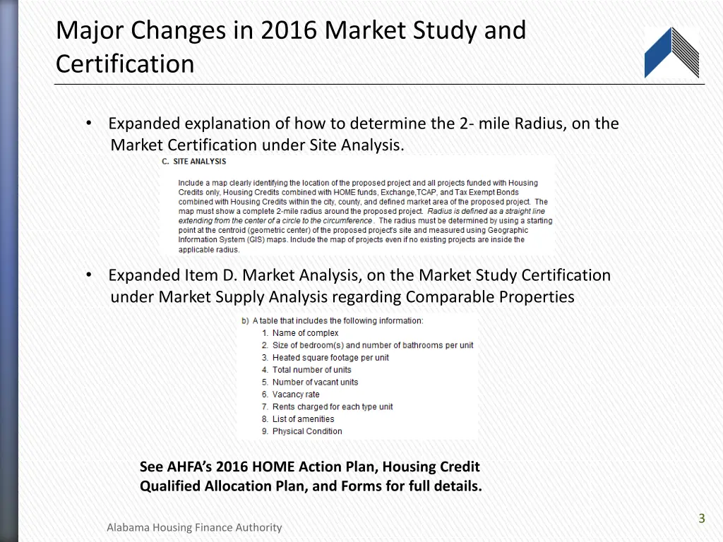 major changes in 2016 market study