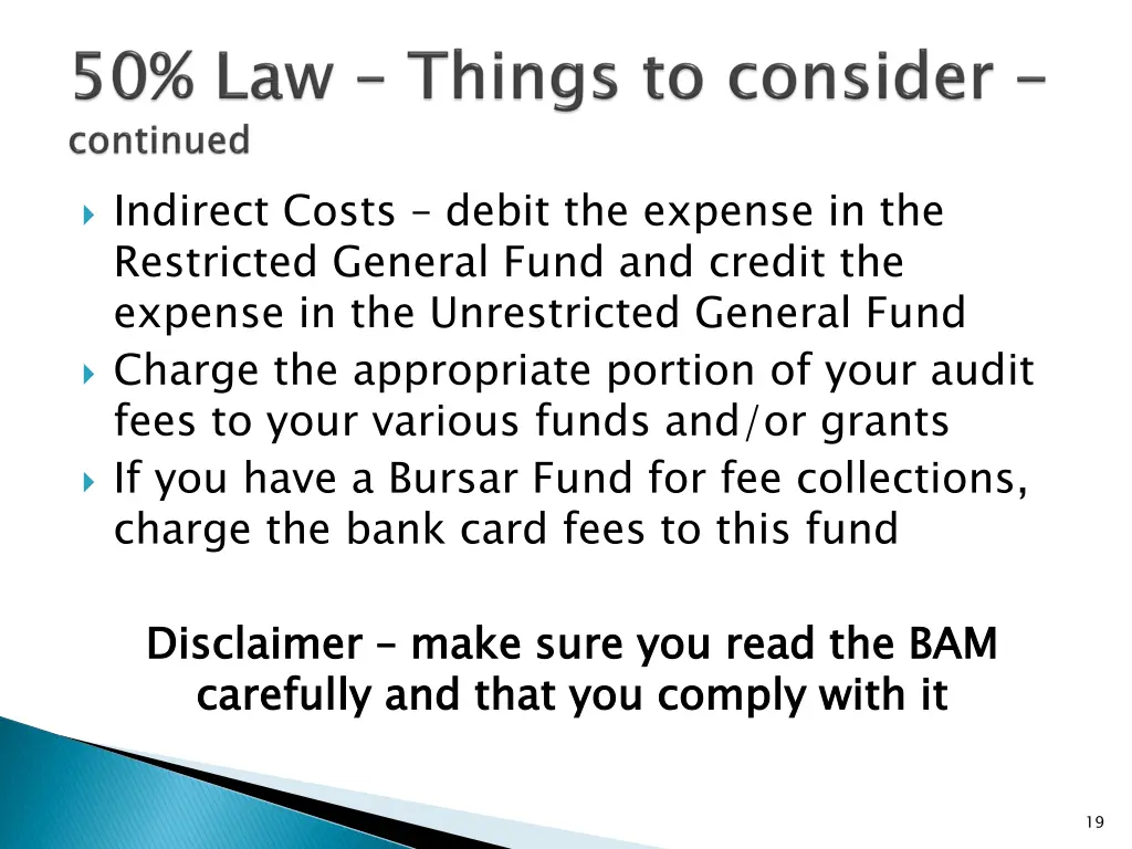 indirect costs debit the expense