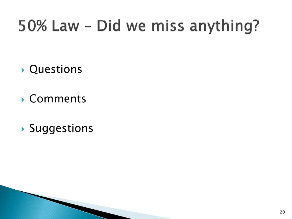 questions