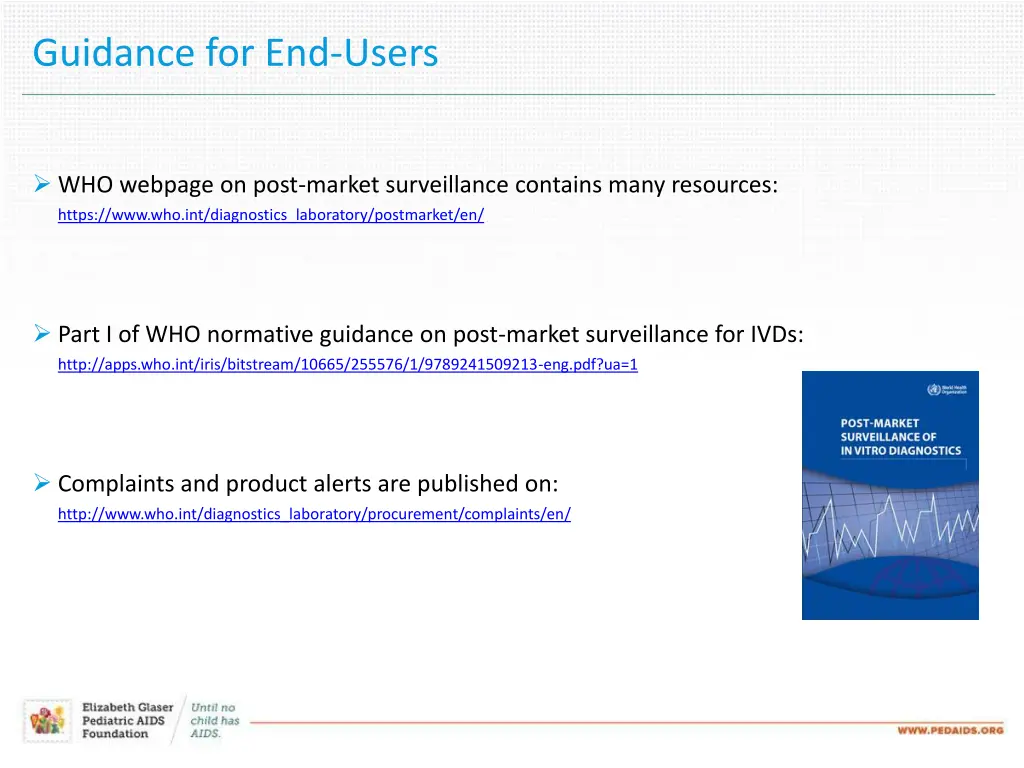 guidance for end users