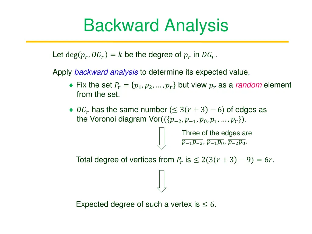 backward analysis