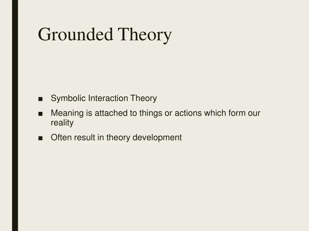 grounded theory