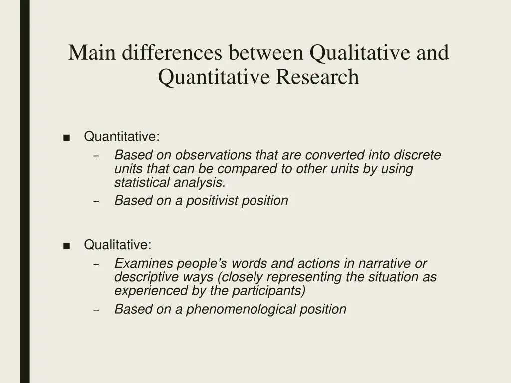 main differences between qualitative