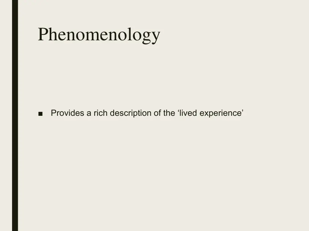 phenomenology