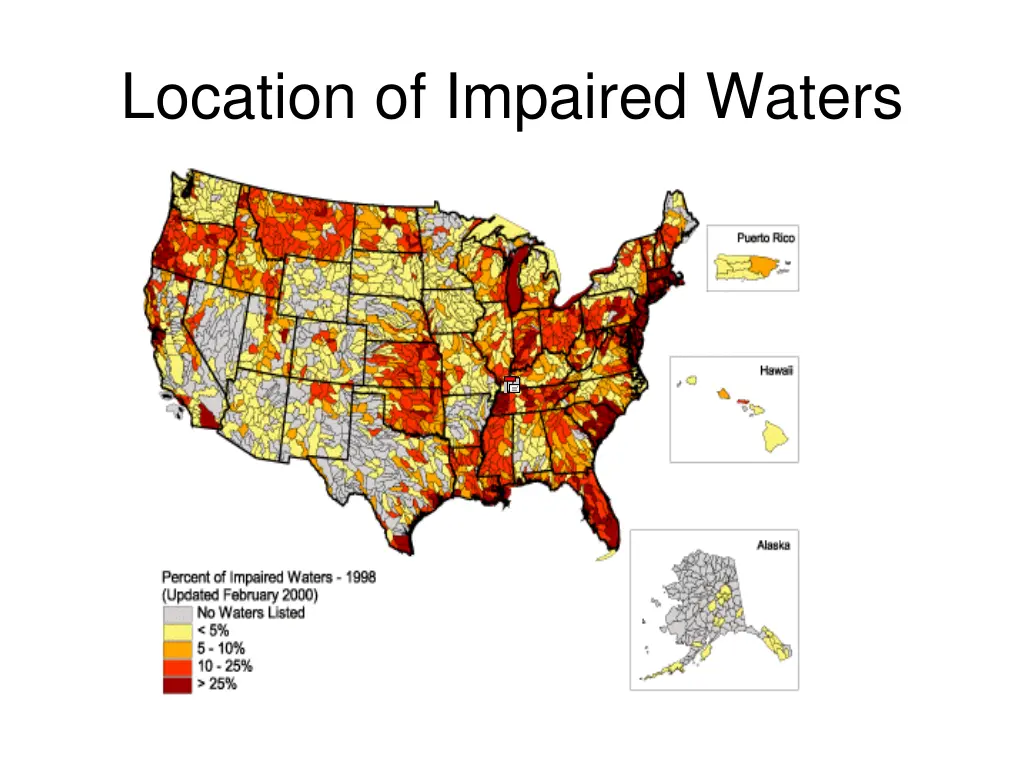 location of impaired waters