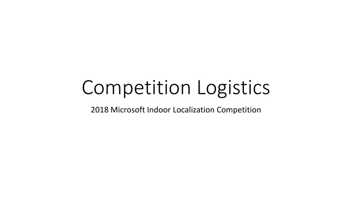 competition logistics