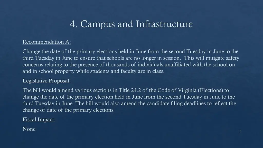 4 campus and infrastructure