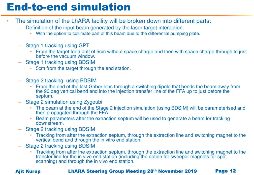 end to end simulation