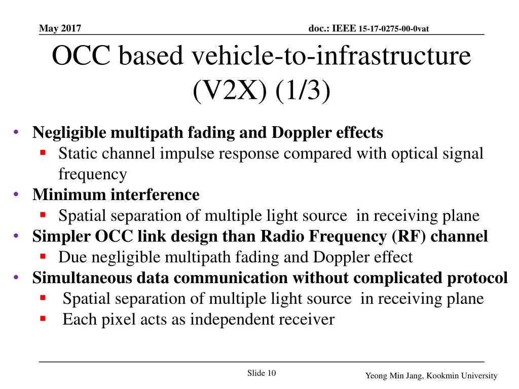 may 2017 occ based vehicle to infrastructure