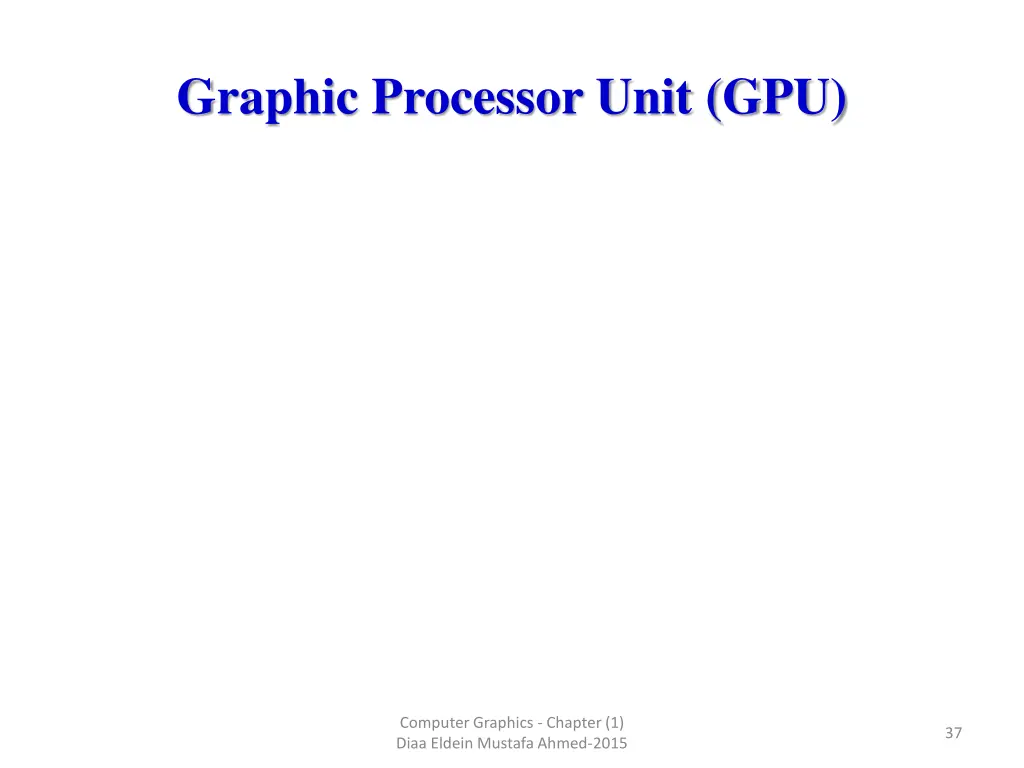 graphic processor unit gpu