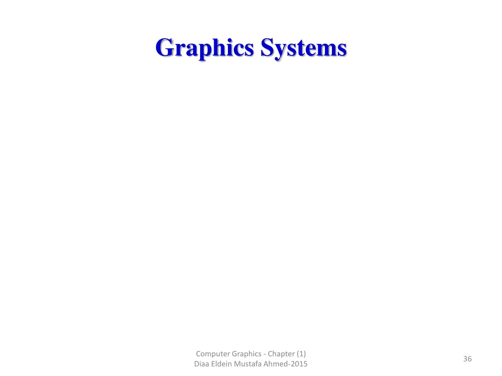 graphics systems