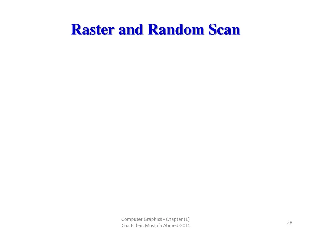 raster and random scan