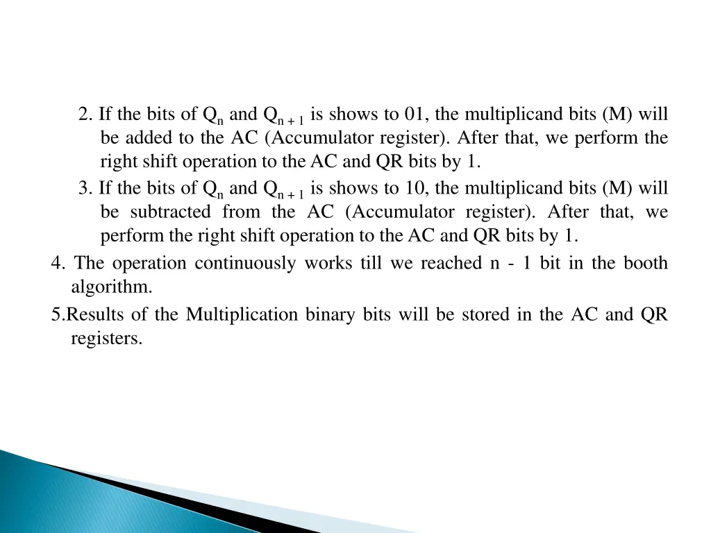 2 if the bits of q n and q n 1 is shows