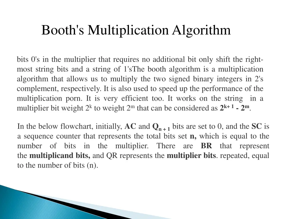 booth s multiplication algorithm