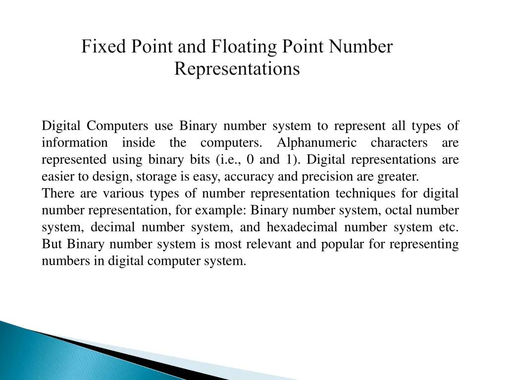 digital computers use binary number system