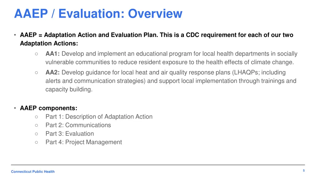aaep evaluation overview