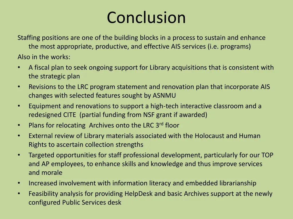 conclusion