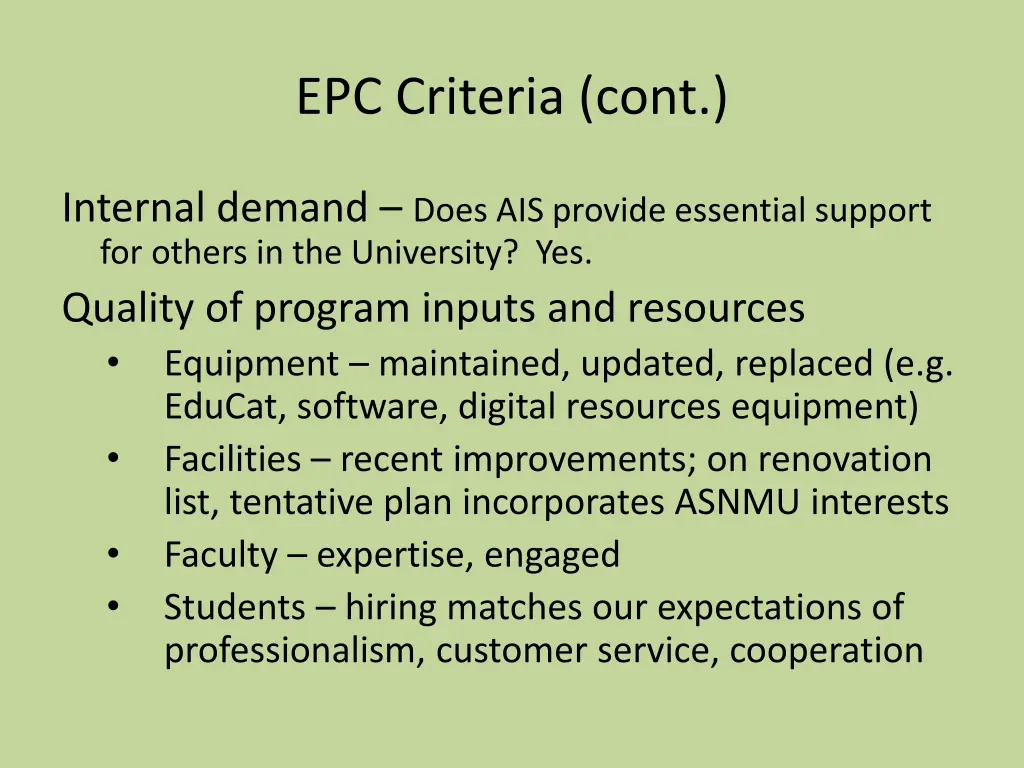 epc criteria cont 1