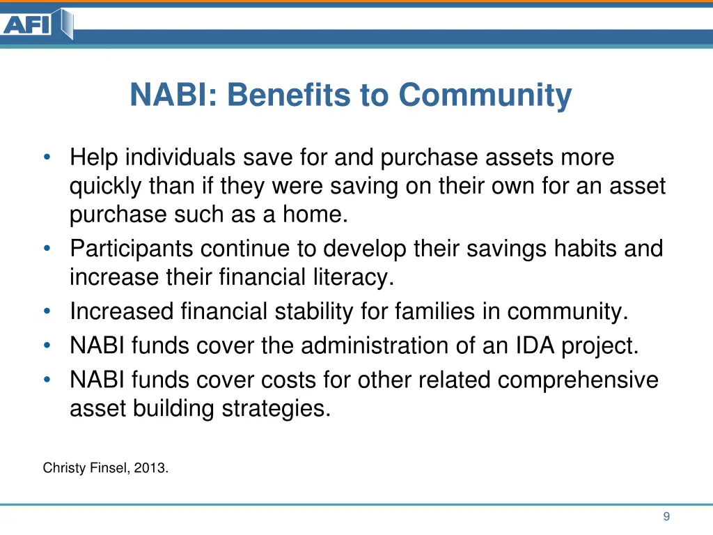 nabi benefits to community