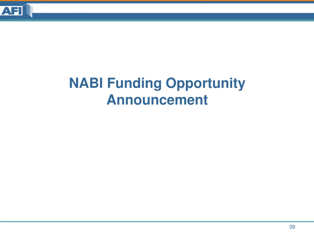 nabi funding opportunity announcement
