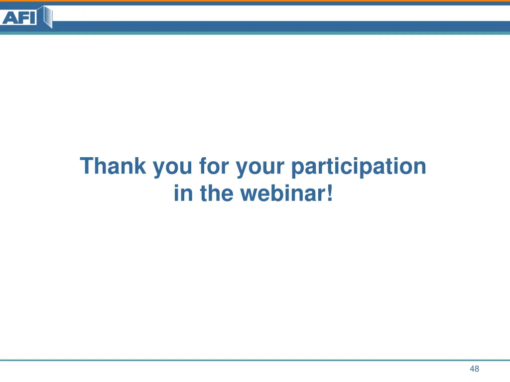 thank you for your participation in the webinar