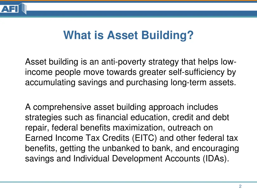 what is asset building