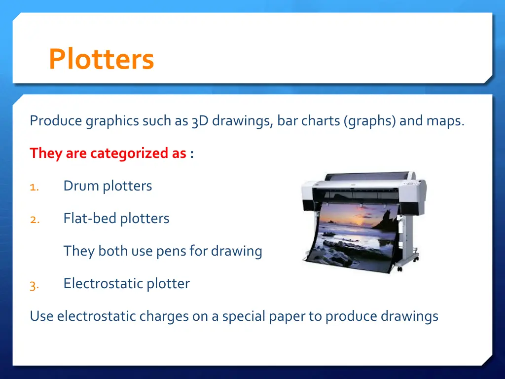 plotters