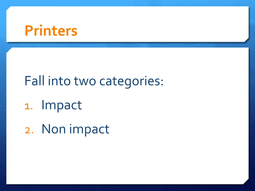 printers