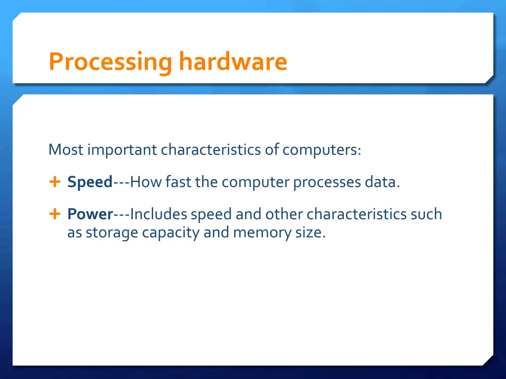 processing hardware