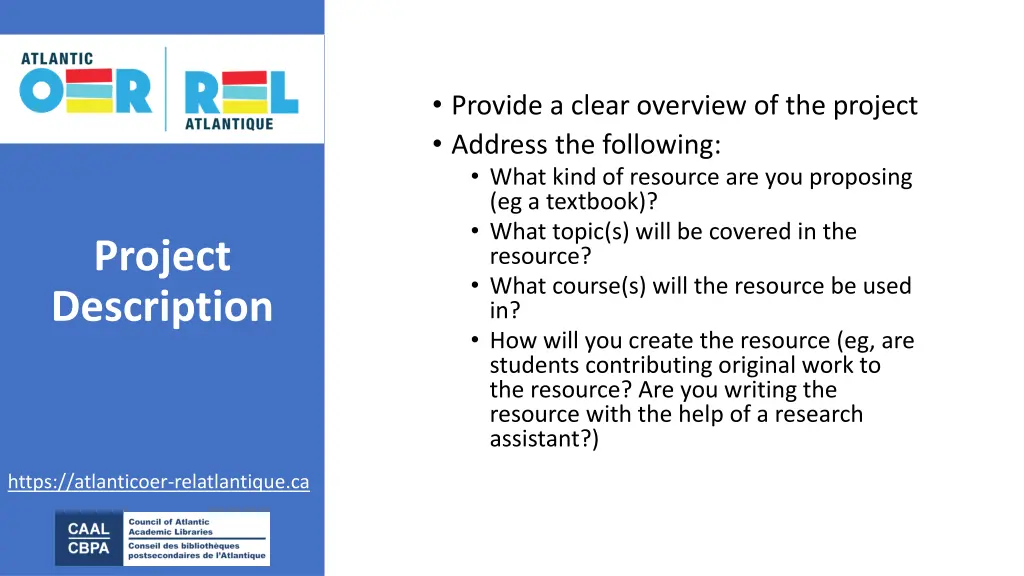 provide a clear overview of the project address