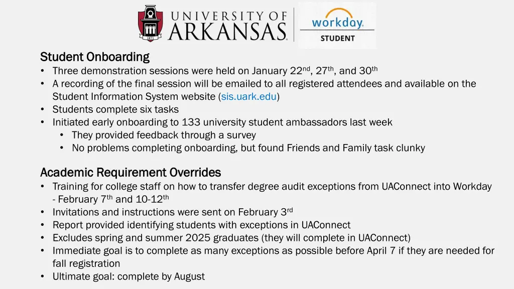 student onboarding student onboarding three