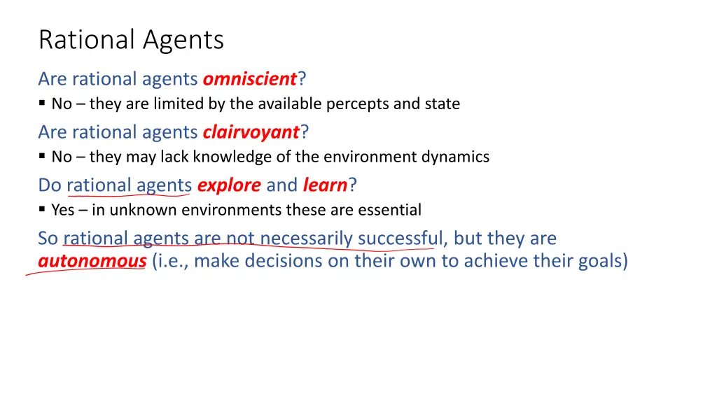 rational agents