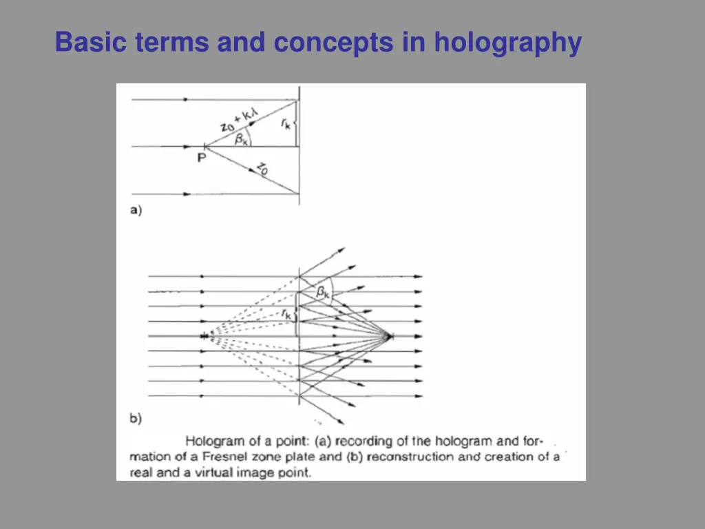 basic terms and concepts in holography 3