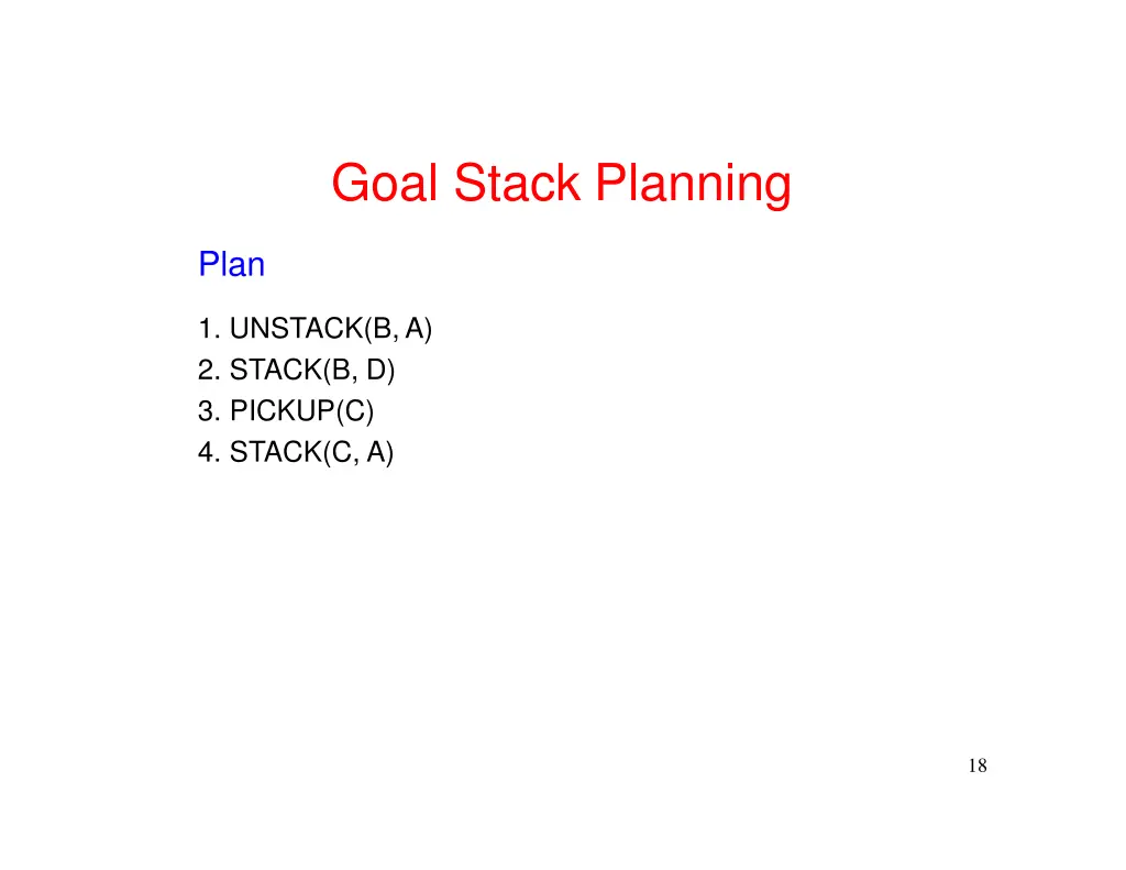 goal stack planning 4