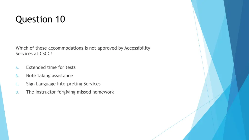 question 10
